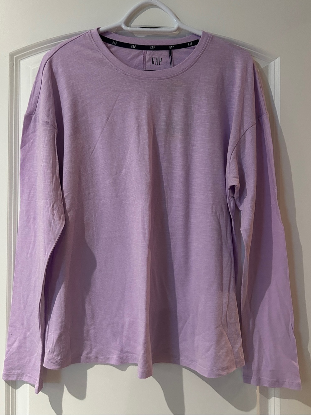 GAP Lavender Crew Neck Long Sleeve Tee